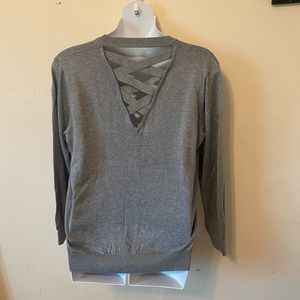 CITY CHIC Sweater with criss cross back L/20